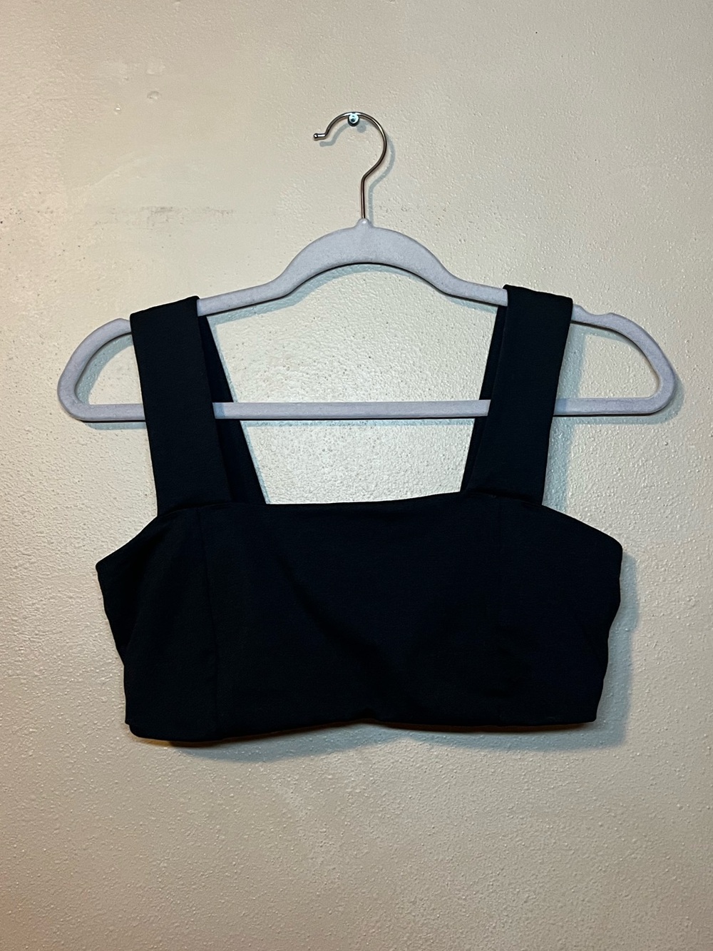 Old Navy Black Square-Neck Bralette with Wide Straps